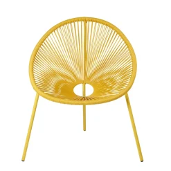 Sillas Lounge<CASA Acapulco Silla Lounge Amarillo