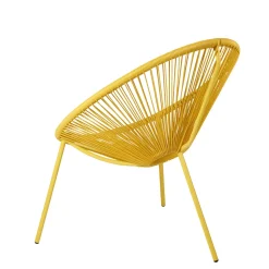 Sillas Lounge<CASA Acapulco Silla Lounge Amarillo
