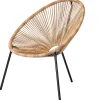 Sillas Lounge<CASA Acapulco Silla Lounge Negro, Natural