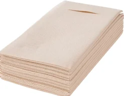 Servilletas<CASA Airlaid Servilletas Cubierto Juego De 12 Beis