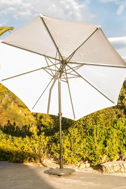 Parasoles<CASA Alu Parasol Sin Pie Blanco
