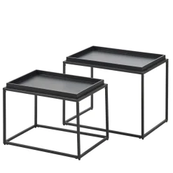 Mesas Auxiliares<CASA Apollo Mesas Auxiliares Juego De 2 Negro