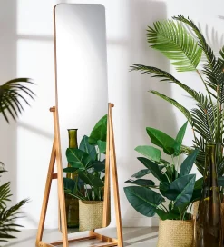 Espejos<CASA Bamboo Espejo De Cuerpo Marron