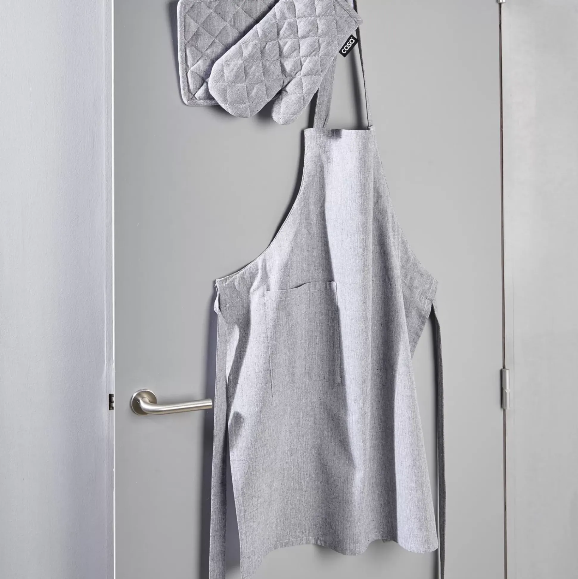 Delantales<CASA Bas Delantal Gris Oscuro