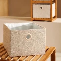 Cestas De Almacenaje<CASA Basic Boucle Cesta De Almacenaje Off White/Sand