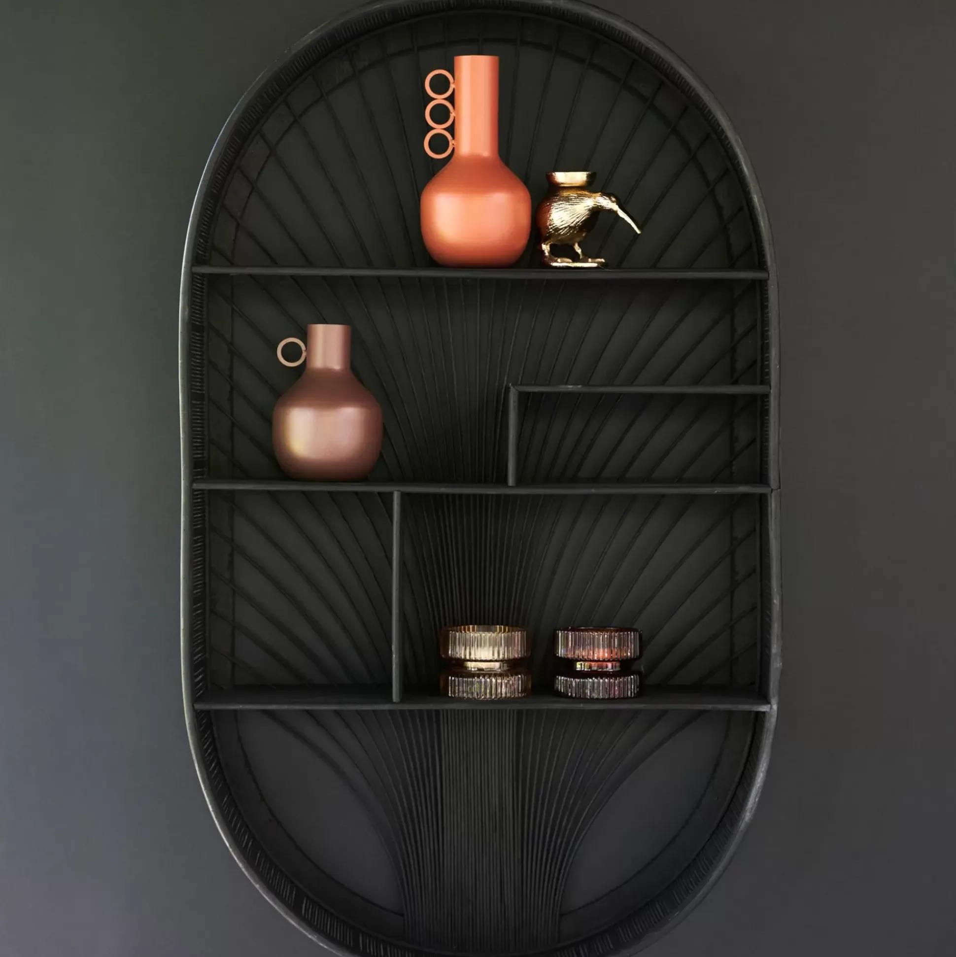 Estanterías<CASA Bavi Estanteria De Pared Negro