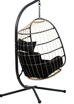 Sillas Colgantes<CASA Bazai Silla Colgante Con Soporte Negro