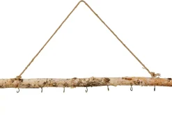 Decoracion Colgante<CASA Birch Rama Con 7 Ganchos Natural