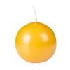 Velas<CASA Bola Vela Esferica Amarillo
