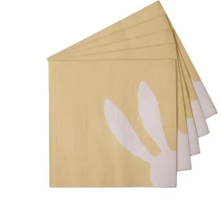 Servilletas<CASA Bunny Paquete De 20 Servilletas Amarillo