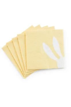 Servilletas<CASA Bunny Paquete De 20 Servilletas Amarillo