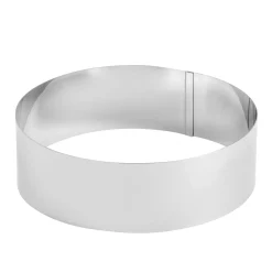 Moldes<CASA Damier Anillo Para Tarta Juego De 4 Plateado
