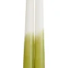 Velas<CASA Duo Velas Largas Juego De 2 Verde, Crema, Multicolor