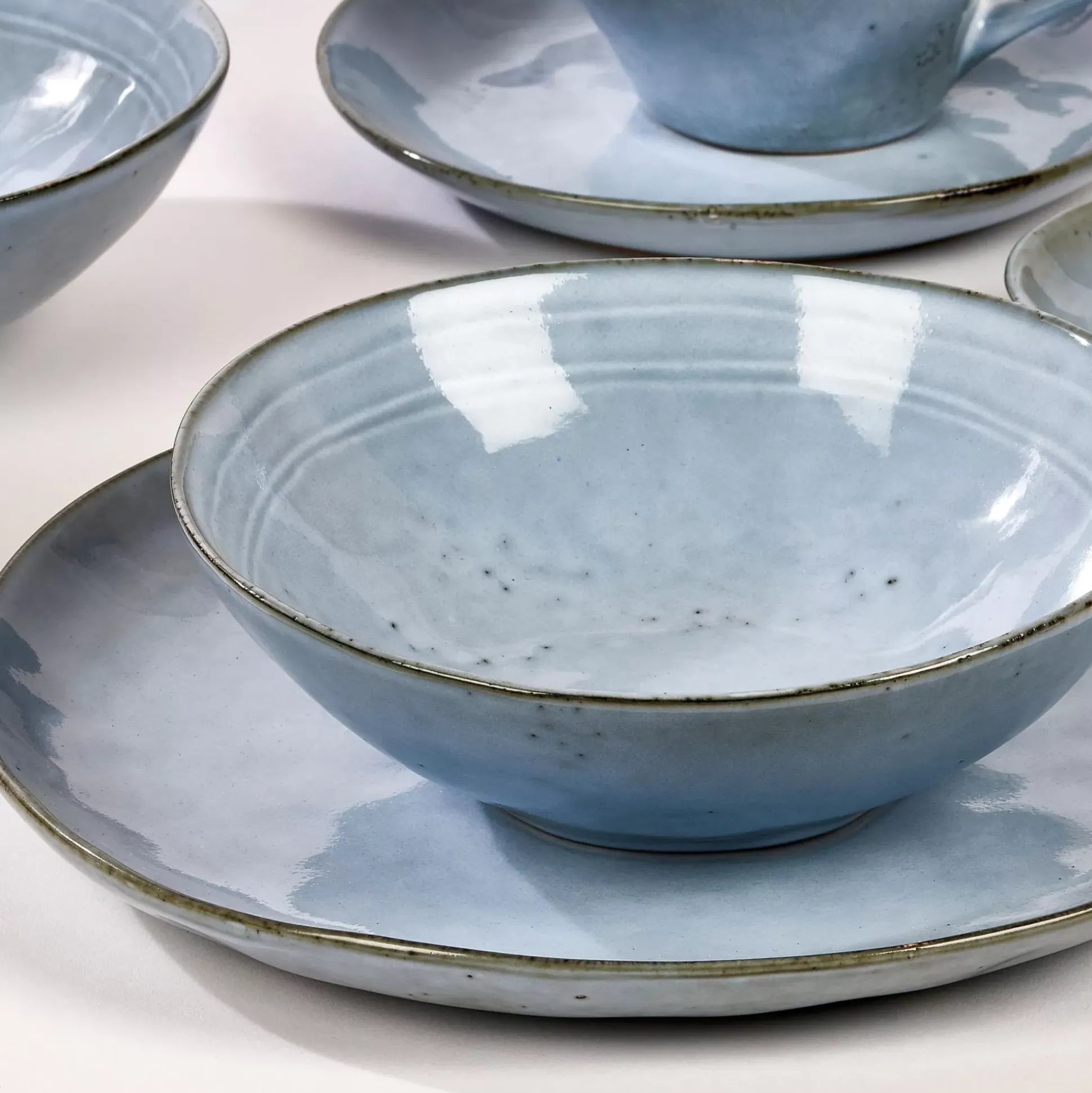 Platos<CASA Earth Ice Azul Claro