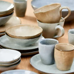 Platos<CASA Earth Ice Plato Hondo Azul Claro