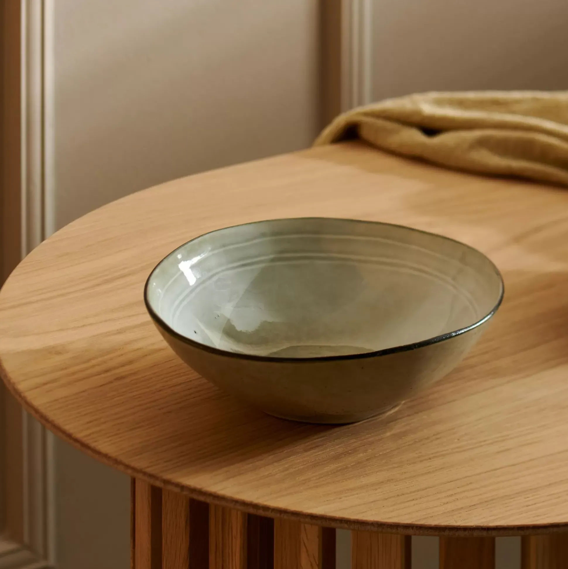 Platos<CASA Earth Lagoon Plato Hondo Verde Claro