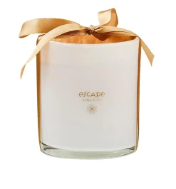 Velas<CASA Escape World Goa Vela Perfumada En Vaso Blanco, Color Rosa Viejo