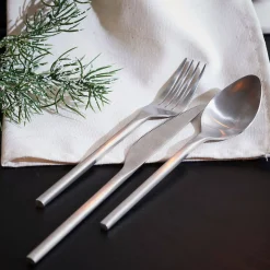 Juegos<CASA Etna Satin Cubierto De 16 Piezas Plateado