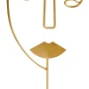 Figuras Decorativas<CASA Face Decoracion Con Pie Dorado