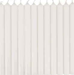 Velas<CASA Fina Velas Juego De 12 Blanco