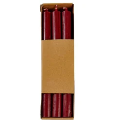 Velas<CASA Fina Velas Juego De 6 Burdeos