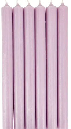 Velas<CASA Fina Velas Juego De 6 Morado Claro