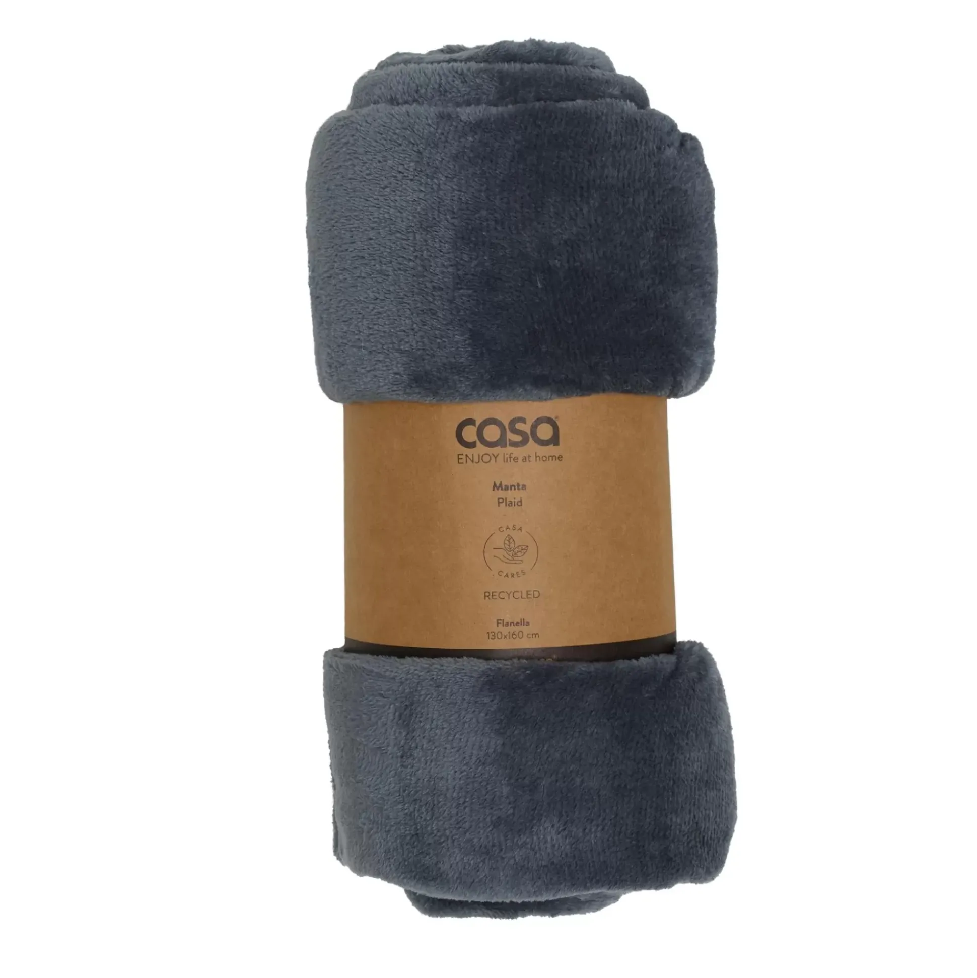 Mantas<CASA Flanella Manta Gris