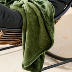 Mantas<CASA Flanella Manta Verde