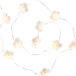 Guirnaldas De Luz<CASA Flower Guirnalda Blanco, Amarillo, Morado