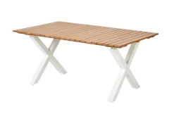 Mesas De Jardín<CASA Formax Mesa De Jardín Con Patas En X Natural/Blanco