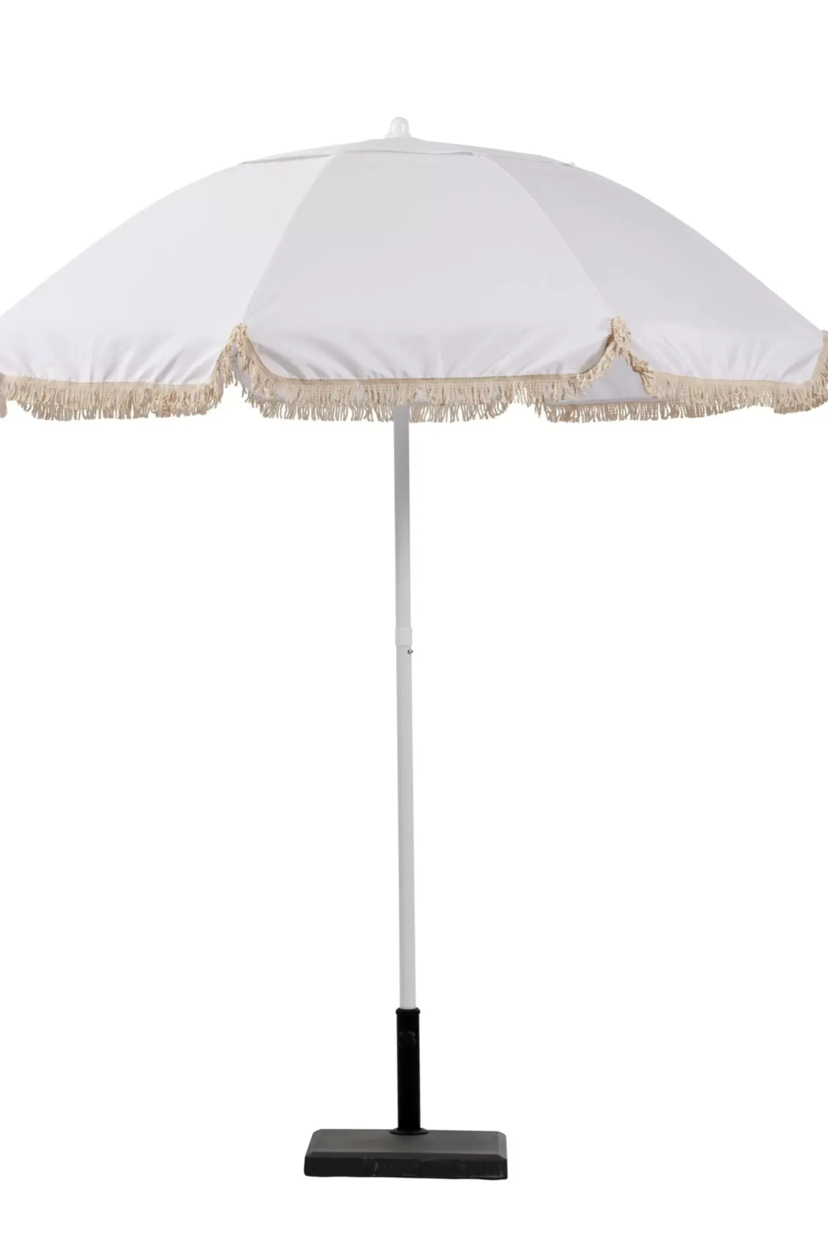 Parasoles<CASA Franja Parasol Sin Pie De Sombrilla Blanco