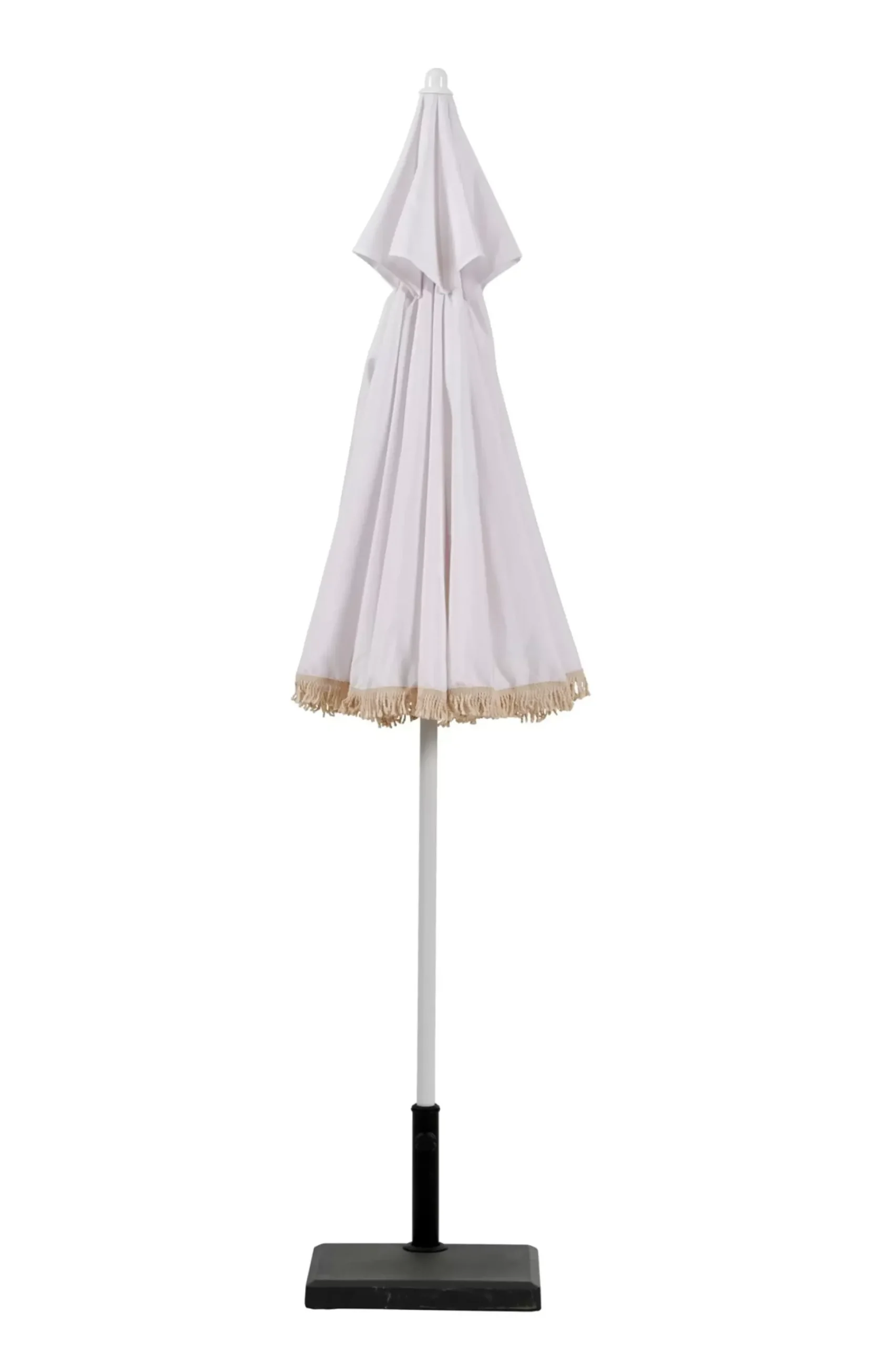 Parasoles<CASA Franja Parasol Sin Pie De Sombrilla Blanco