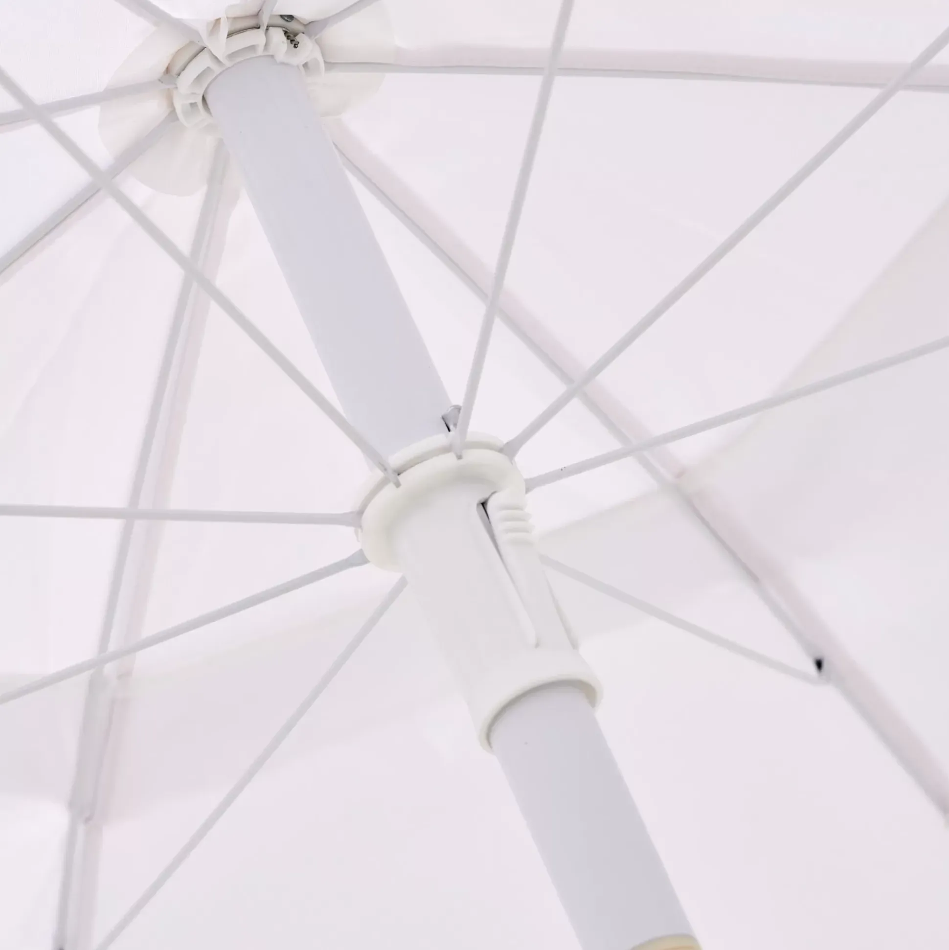 Parasoles<CASA Franja Parasol Sin Pie De Sombrilla Blanco