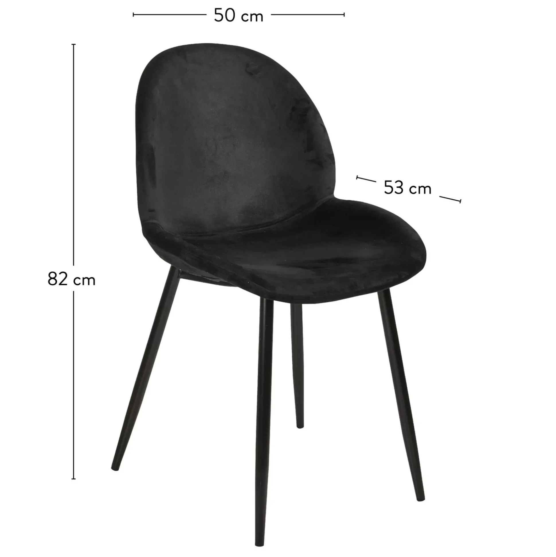 Sillas De Comedor<CASA Freyo Silla De Comedor Negro