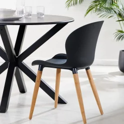 Sillas De Jardín<CASA Frida Sillas De Comedor Negro/Natural