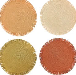 Manteles Individuales<CASA Frizo Mantel Individual Beis