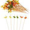 Accesorios Coctéles<CASA Fruities Palillos Apero Juego De 50 Mezcla De 3 Colores Naranja, Amarillo, Verde