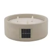 Velas Led<CASA Fuego Vela Led Solar Gris Claro