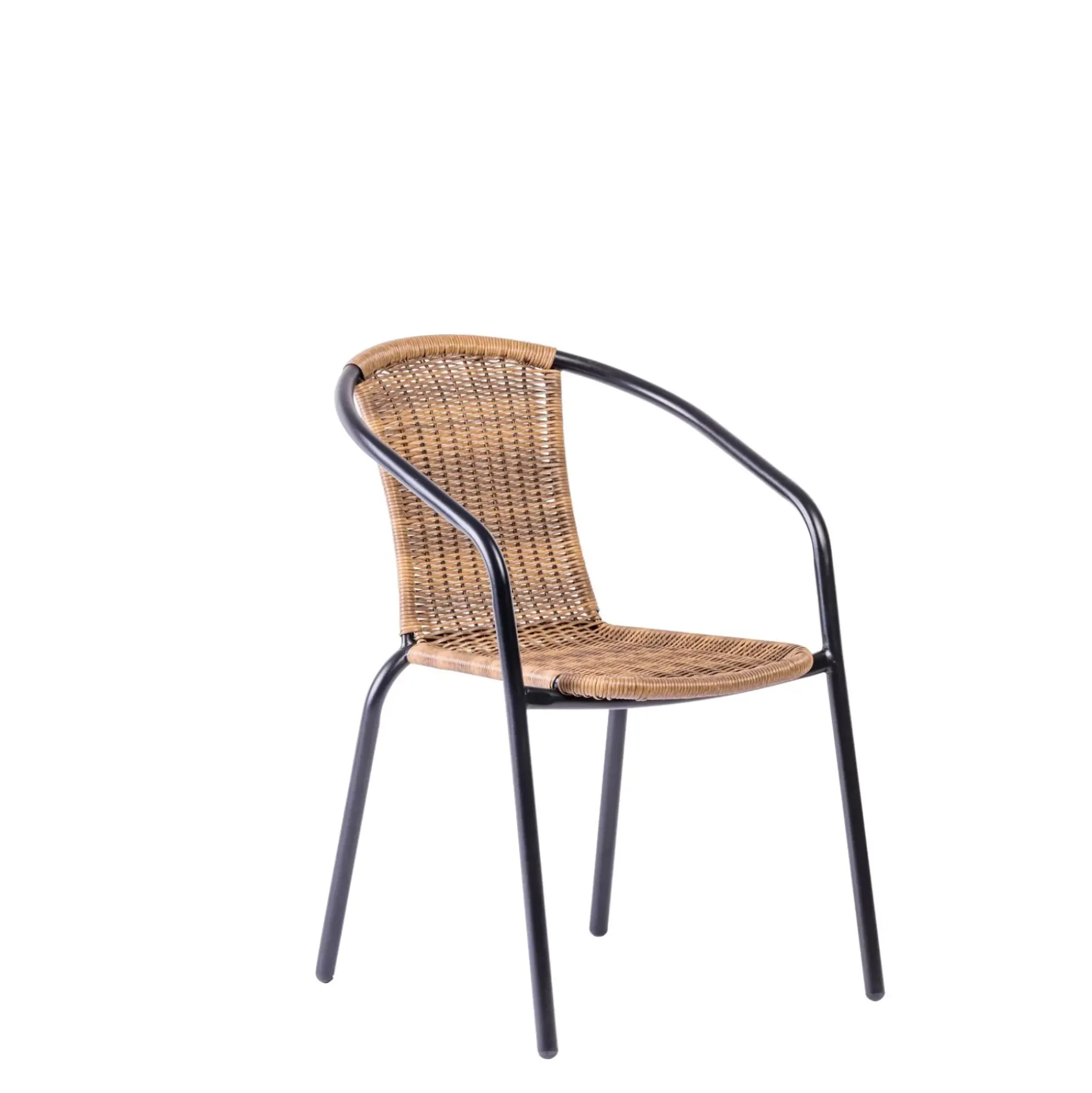 Sillas De Jardín<CASA Gerona Silla Apilable Negro, Natural