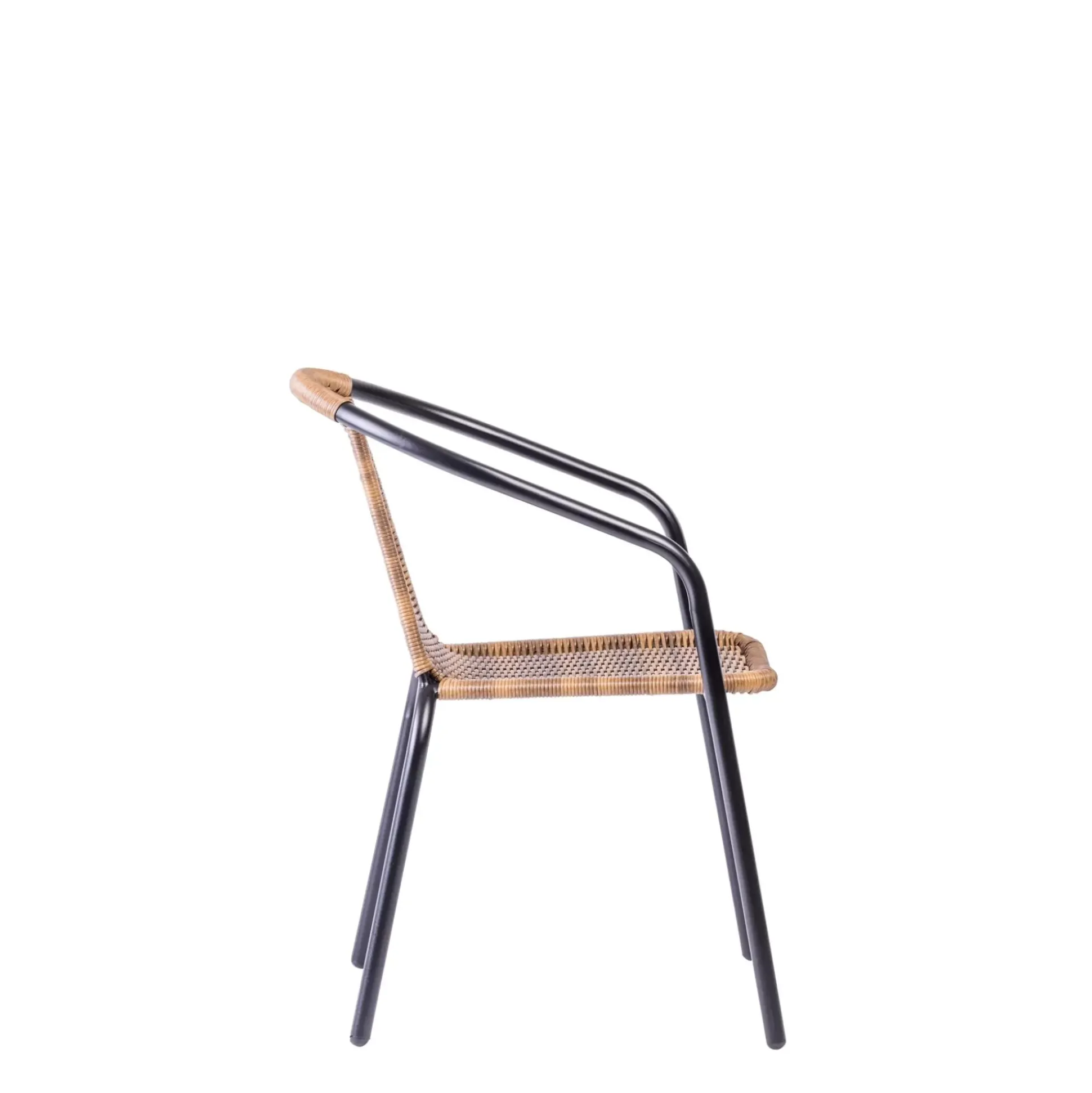 Sillas De Jardín<CASA Gerona Silla Apilable Negro, Natural