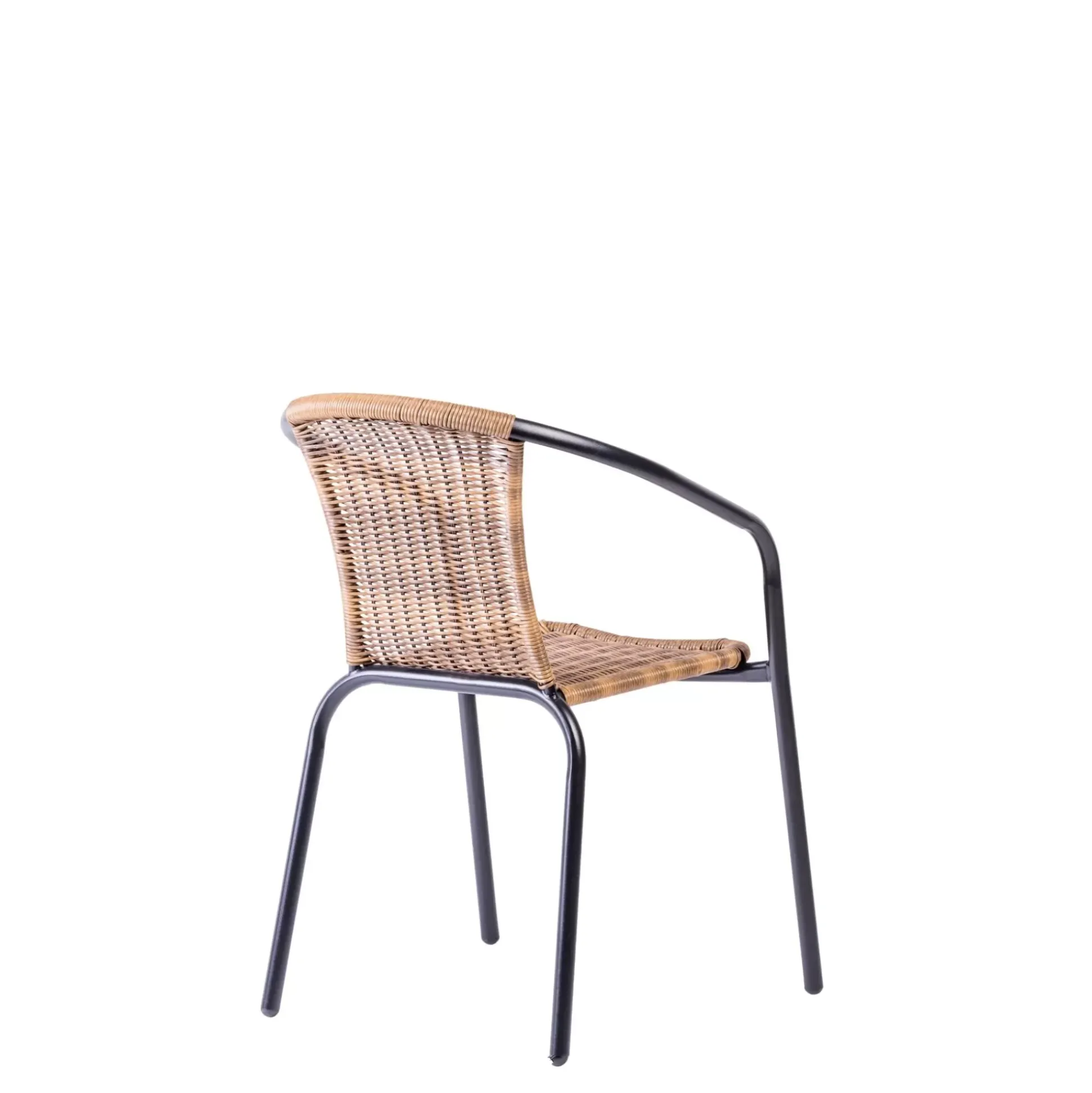 Sillas De Jardín<CASA Gerona Silla Apilable Negro, Natural