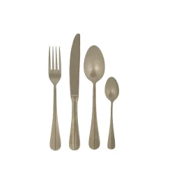 Juegos<CASA Grace Vintage Cubierto De 16 Piezas Gris