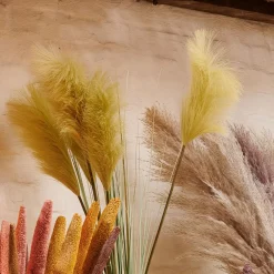 Ramos Artificiales<CASA Grass Cana Con Pluma Verde