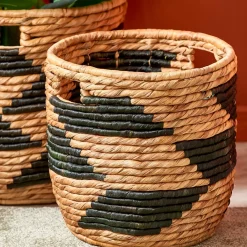 Cestas De Almacenaje<CASA Guatemala Cesta Negro, Natural