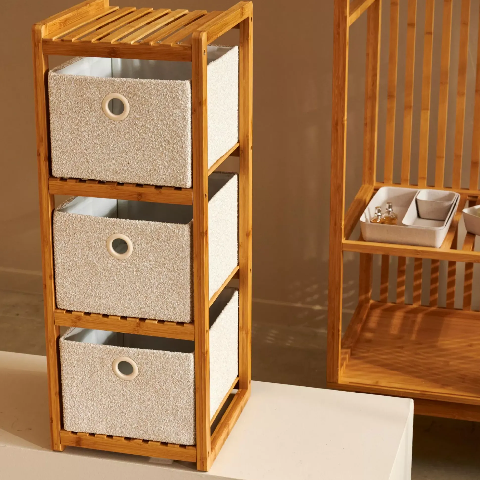 Estantes<CASA Helge Estanteria 3 Cajones Natural