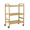 Carritos<CASA Helge Estanteria Con Rueda Natural
