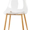 Sillas De Comedor<CASA Ice Silla De Comedor Transparente, Natural