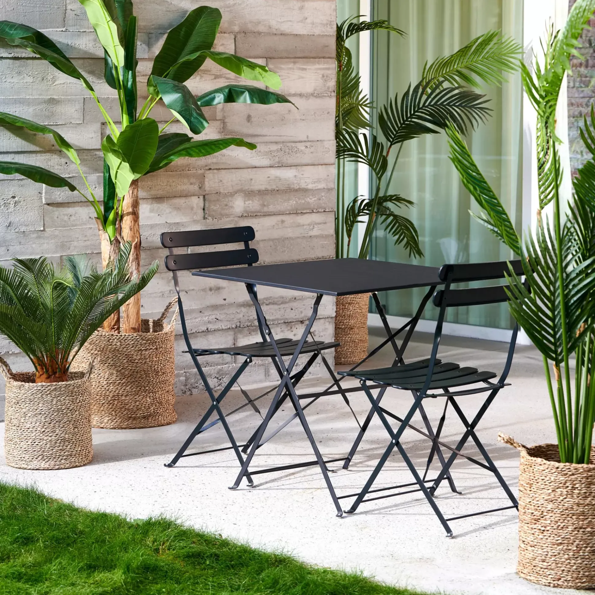 Sillas De Jardín<CASA Imperial Silla Plegable Negro