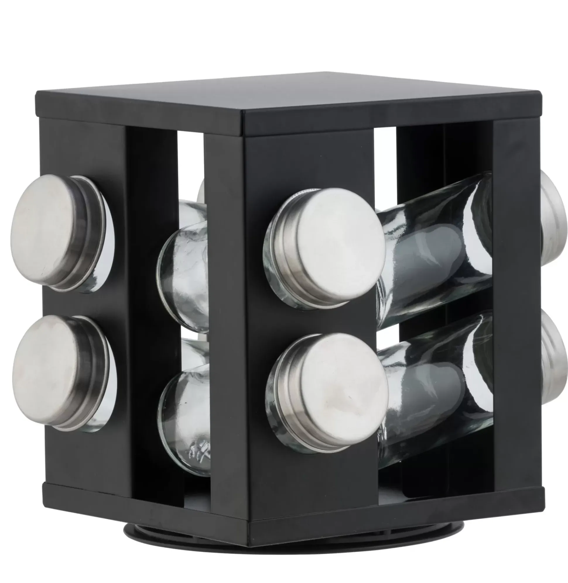 Tarros De Hierbas<CASA Industria Carrusel De Hierbas 8 Botes Negro