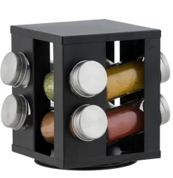 Tarros De Hierbas<CASA Industria Carrusel De Hierbas 8 Botes Negro